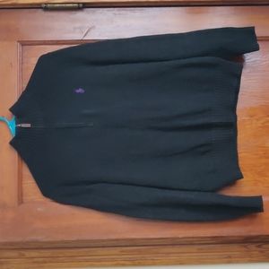 Small Polo Ralph Lauren Black 100% Cotton Quarter Zip